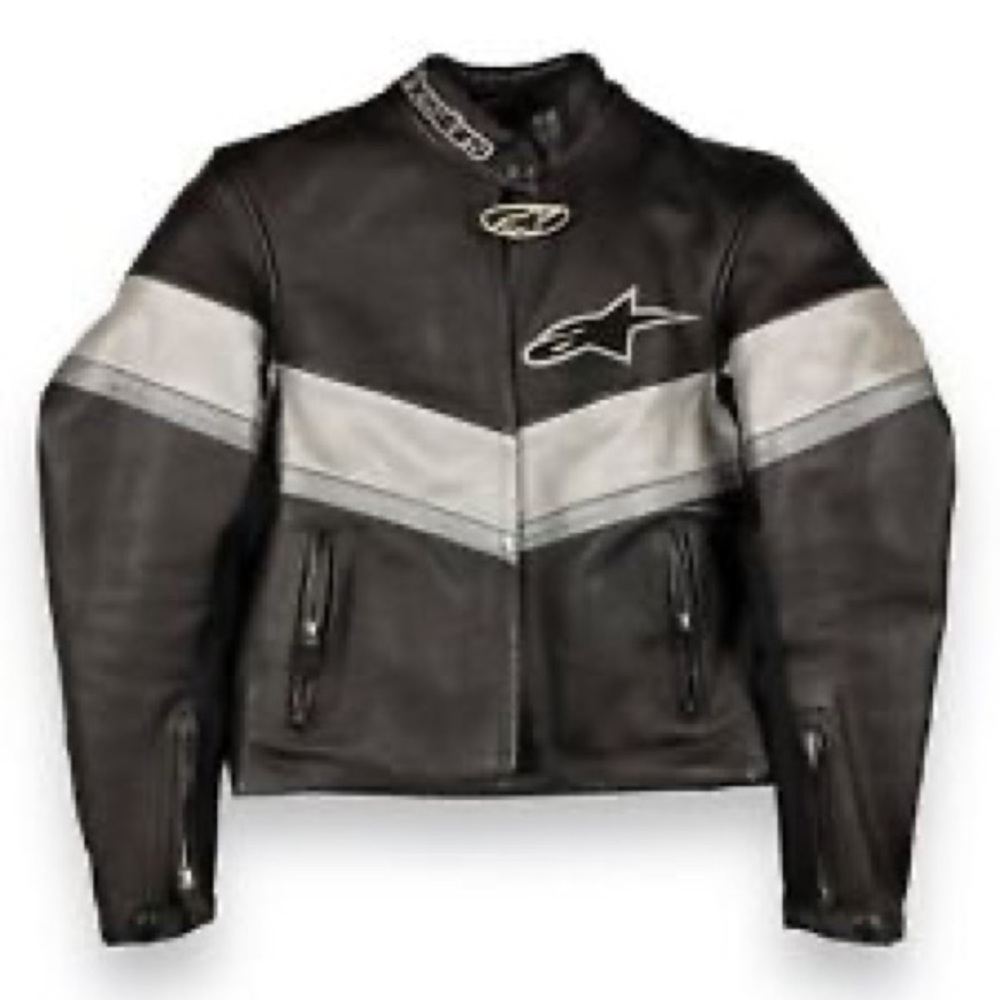 Alpinestars Motorcycle Riding Racing Leather Jacket - Picture 7 of 13